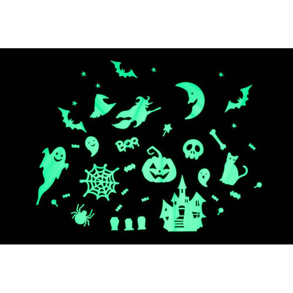 Glow In The Dark Halloween Town Wall Stickers - Image 6