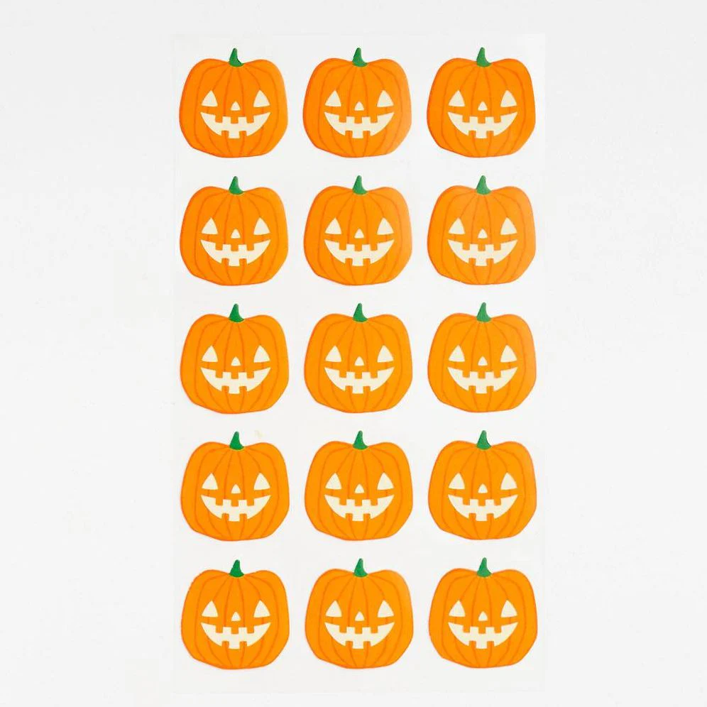 Glow in the Dark Jack-O' Lantern Stickers