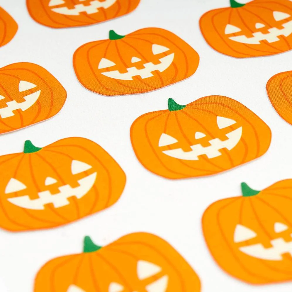 Glow in the Dark Jack-O' Lantern Stickers - Image 2