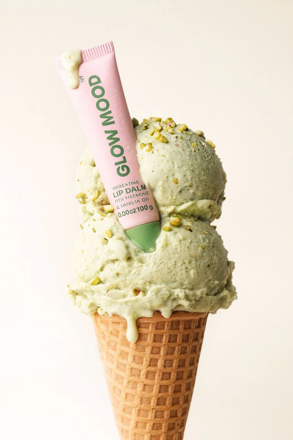 Glow Mood Pistachio and Vanilla Lip Balm - Image 3
