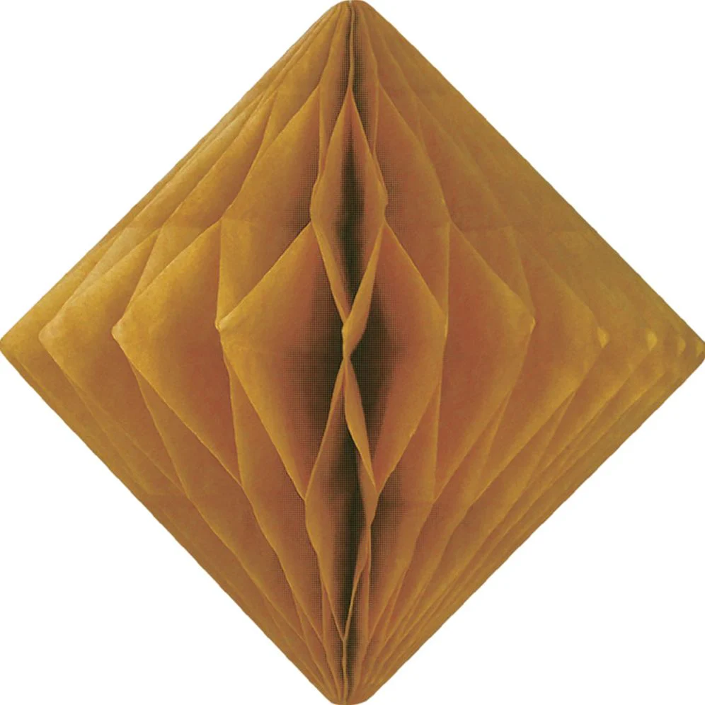 Gold Diamond Paper Honeycomb 15cm