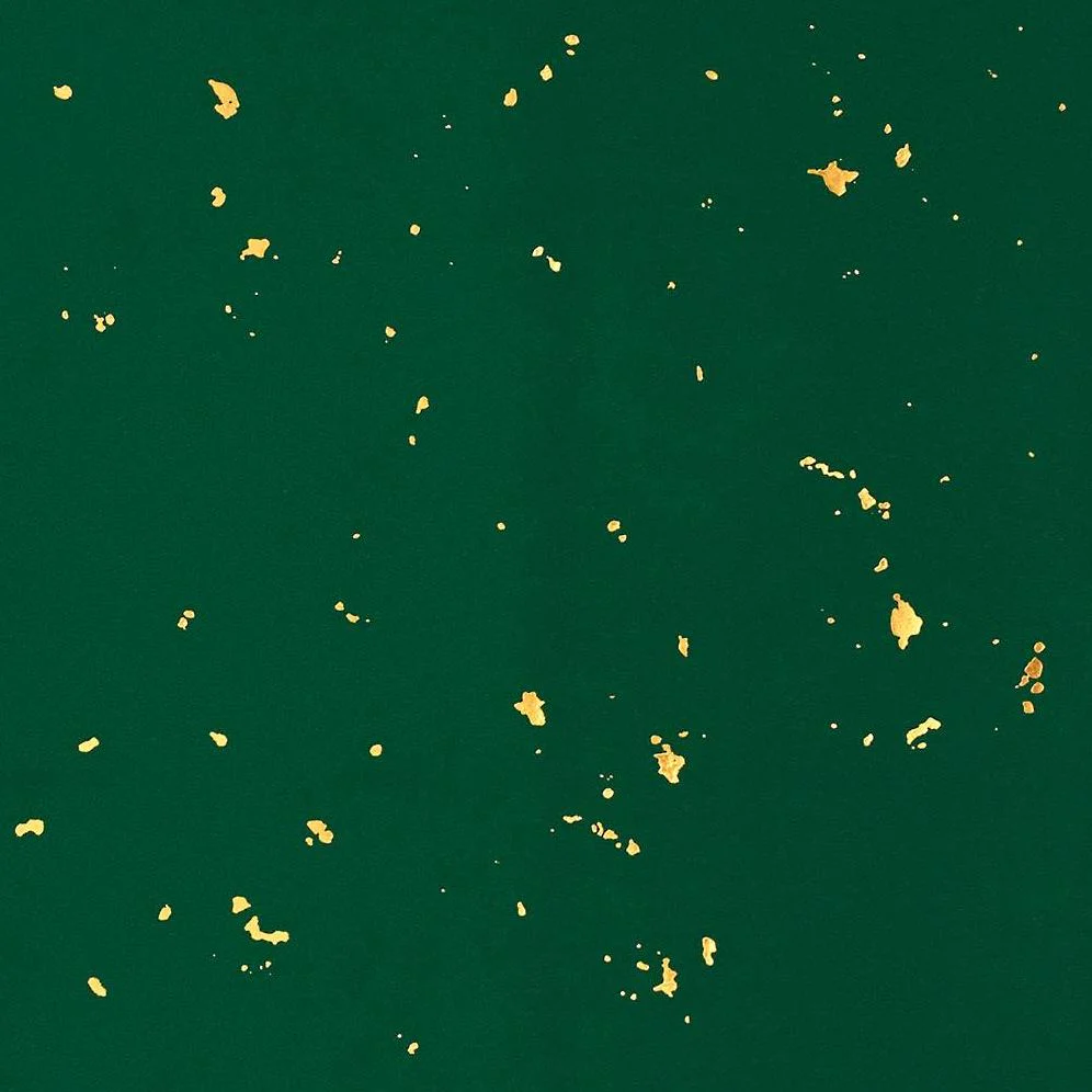 Gold Fleck On Green Stone Wrapping Paper - Image 2