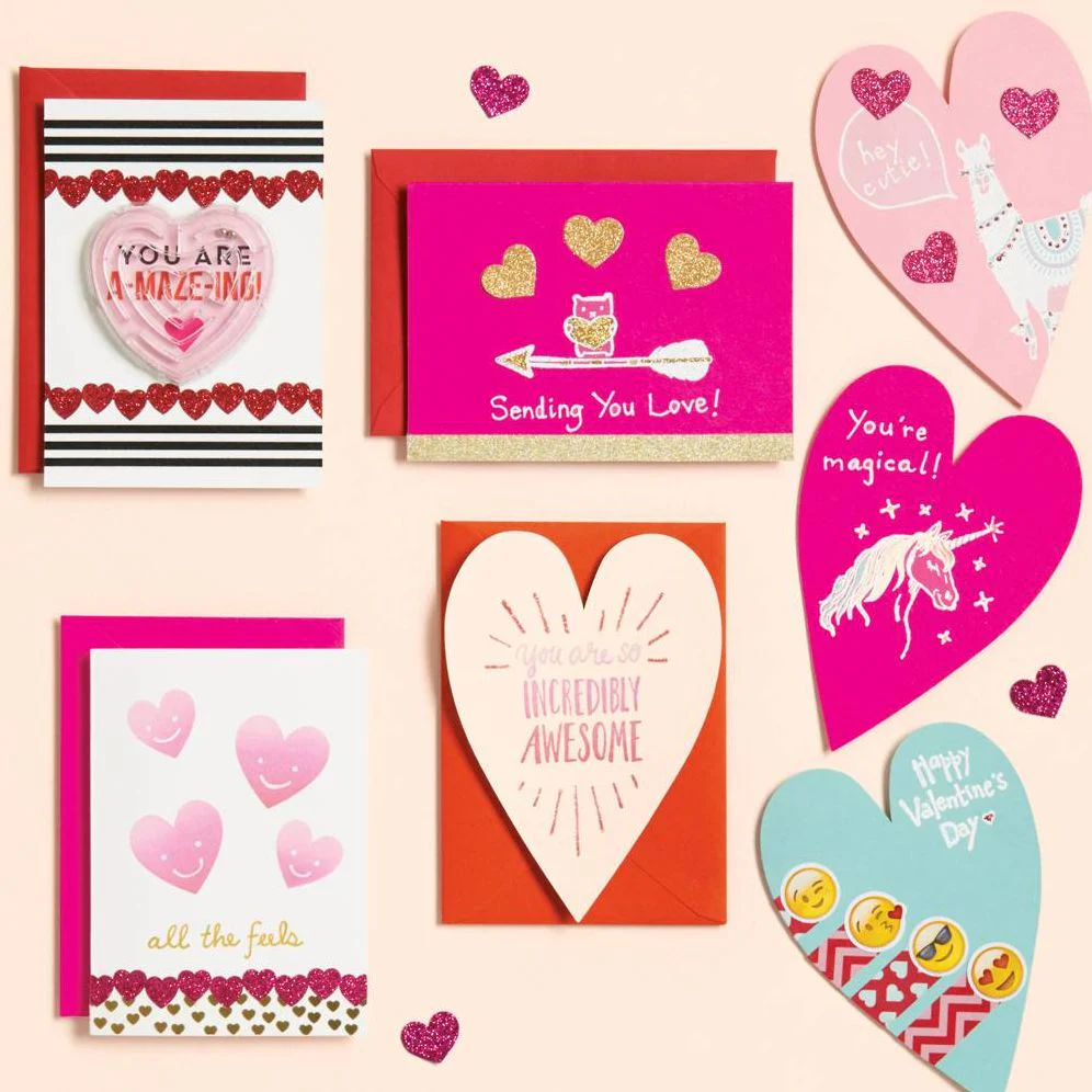 Gold Glitter Heart Stickers - Image 2