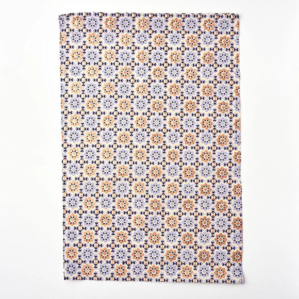 Gold & Lavender Geometric Handmade Paper - Image 3