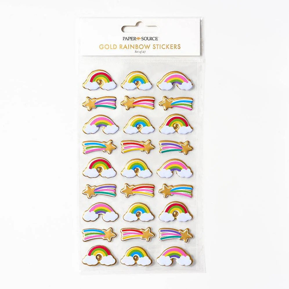 Gold Rainbow Stickers - Image 2