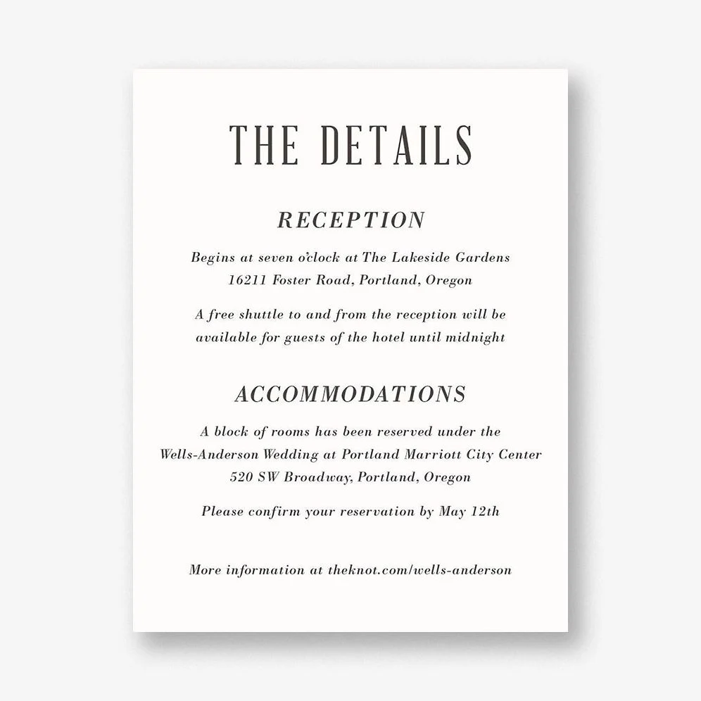 Golden Age Information Card