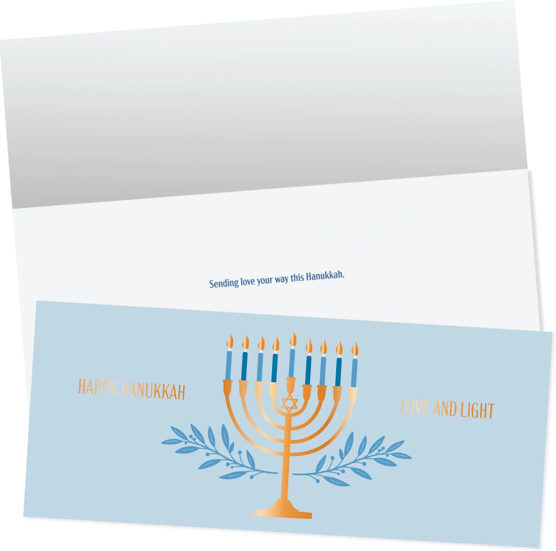 Golden Menorah Money Card Set - Image 3