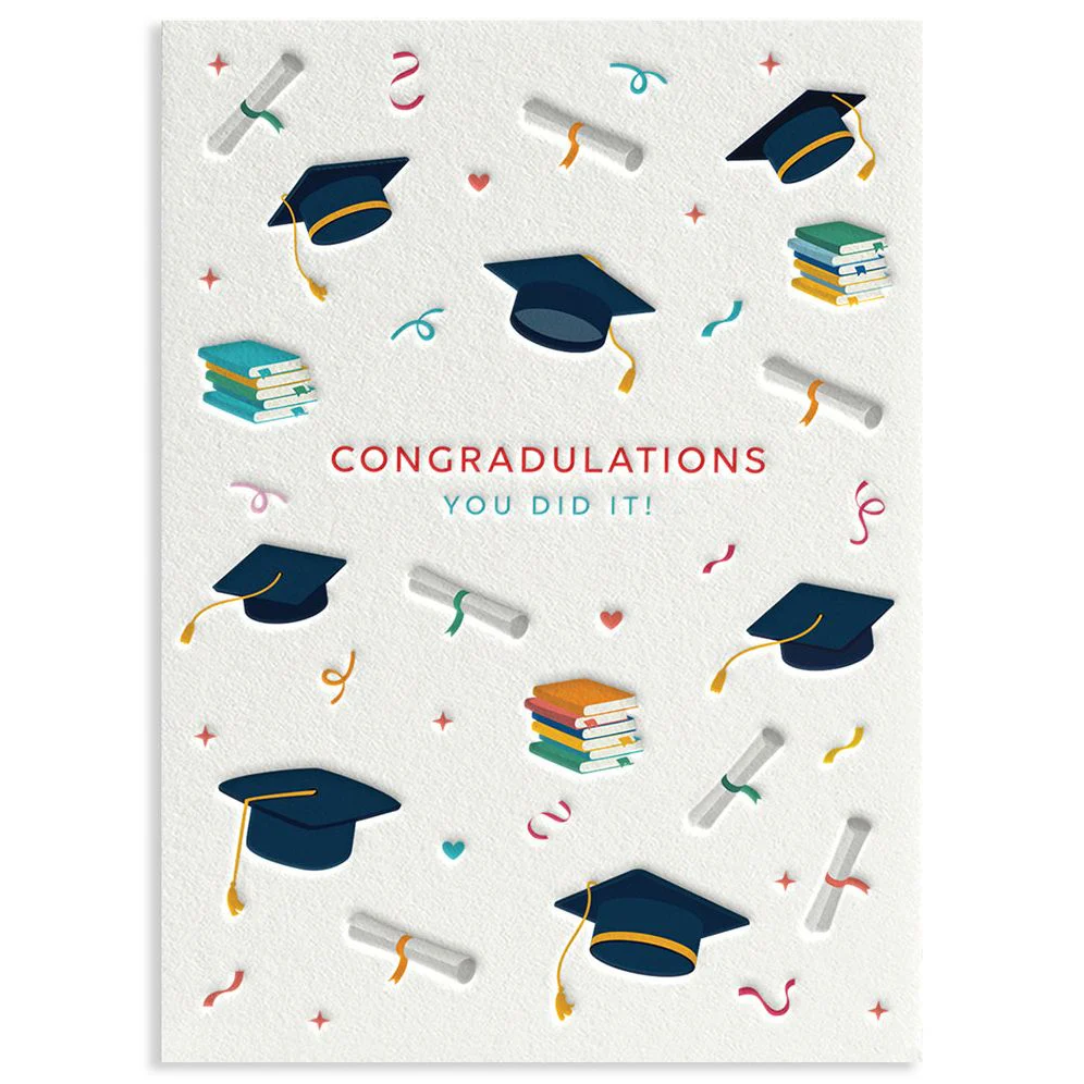 Graduation Icons Greeting Card