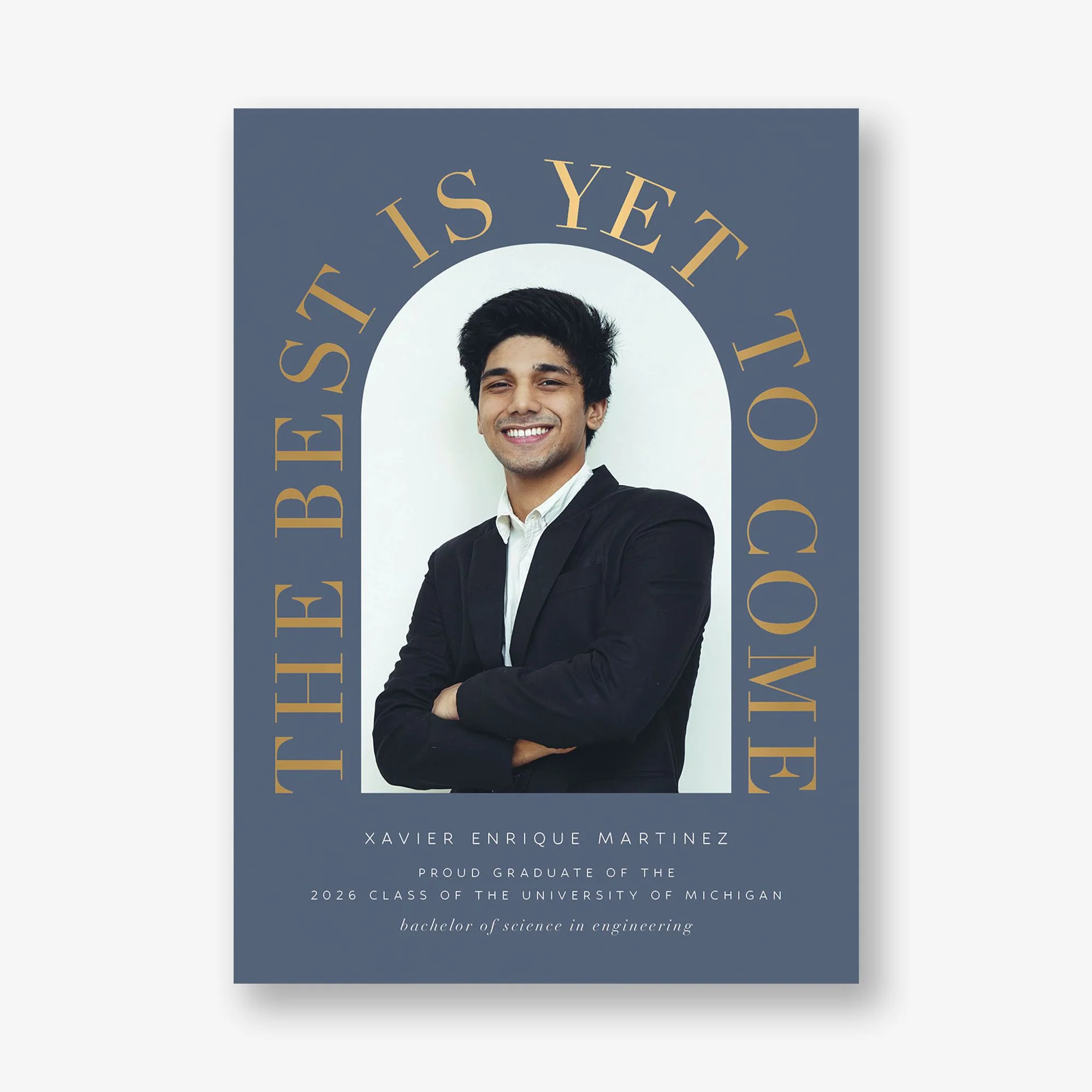 Grand Arch Foil Photo Graduation Announcement