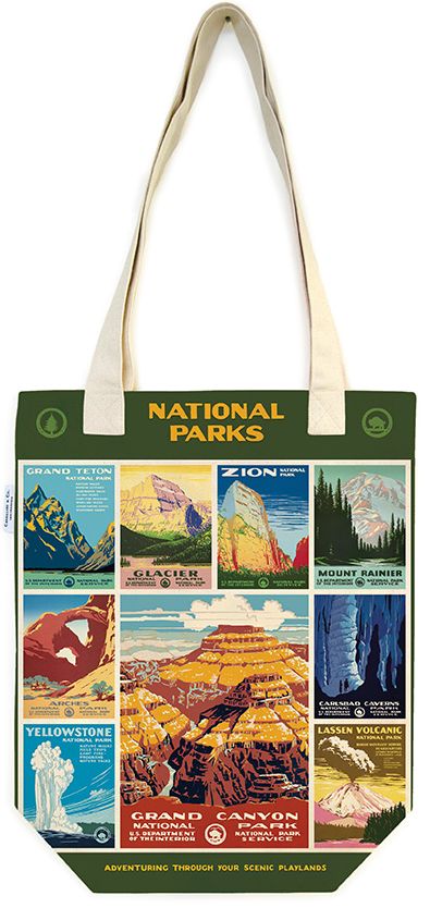Green National Parks Posters Tote Bag - Image 2