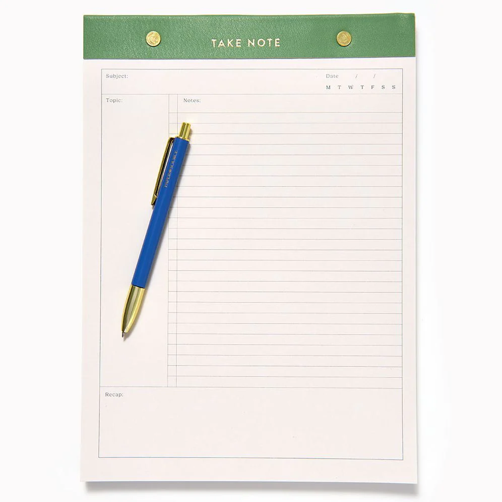 Green Take Note Legal Pad