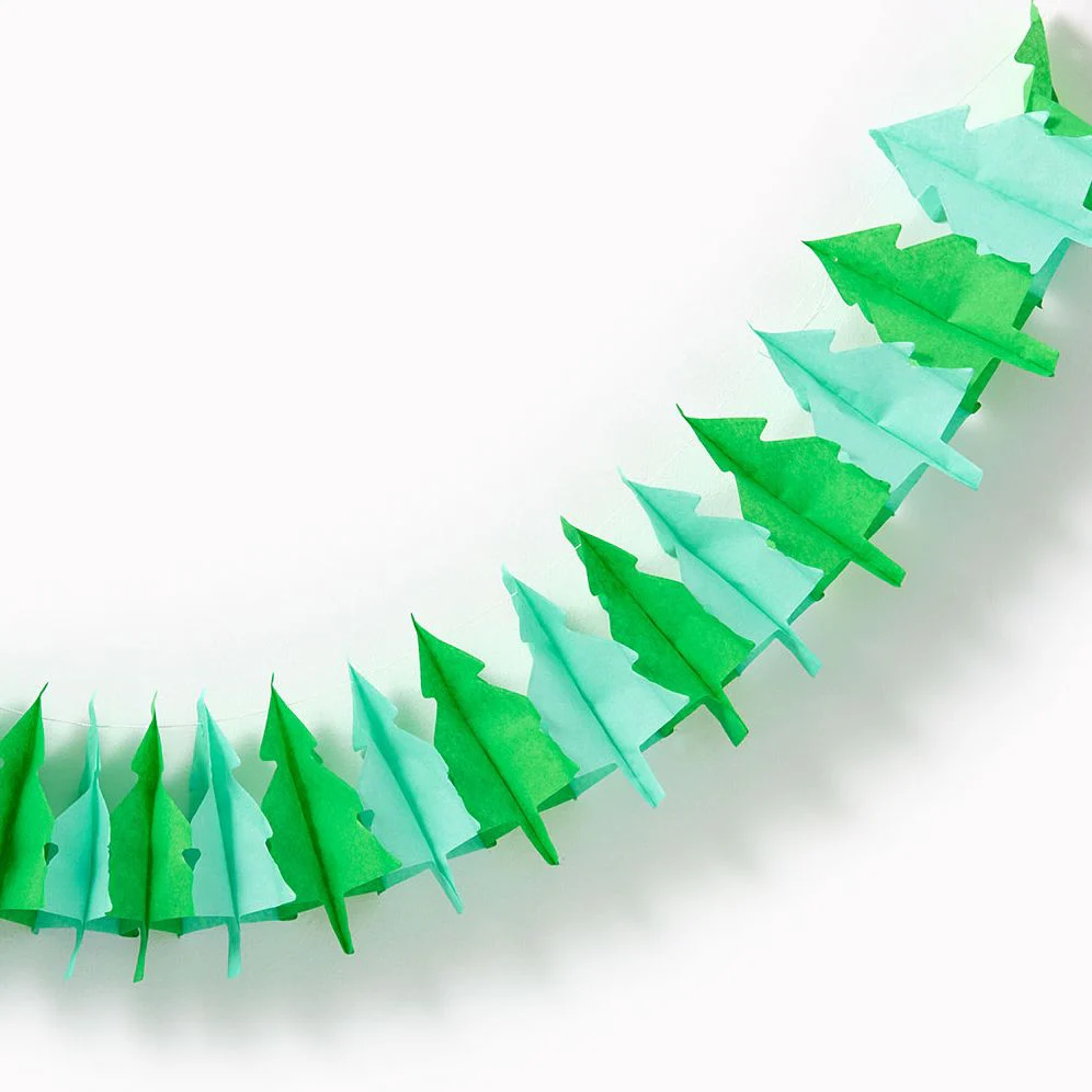 Green Tree Paper Banner - Image 2