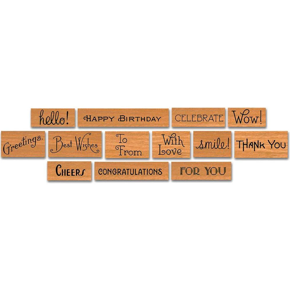 Greetings Rubber Stamp Set - Image 3