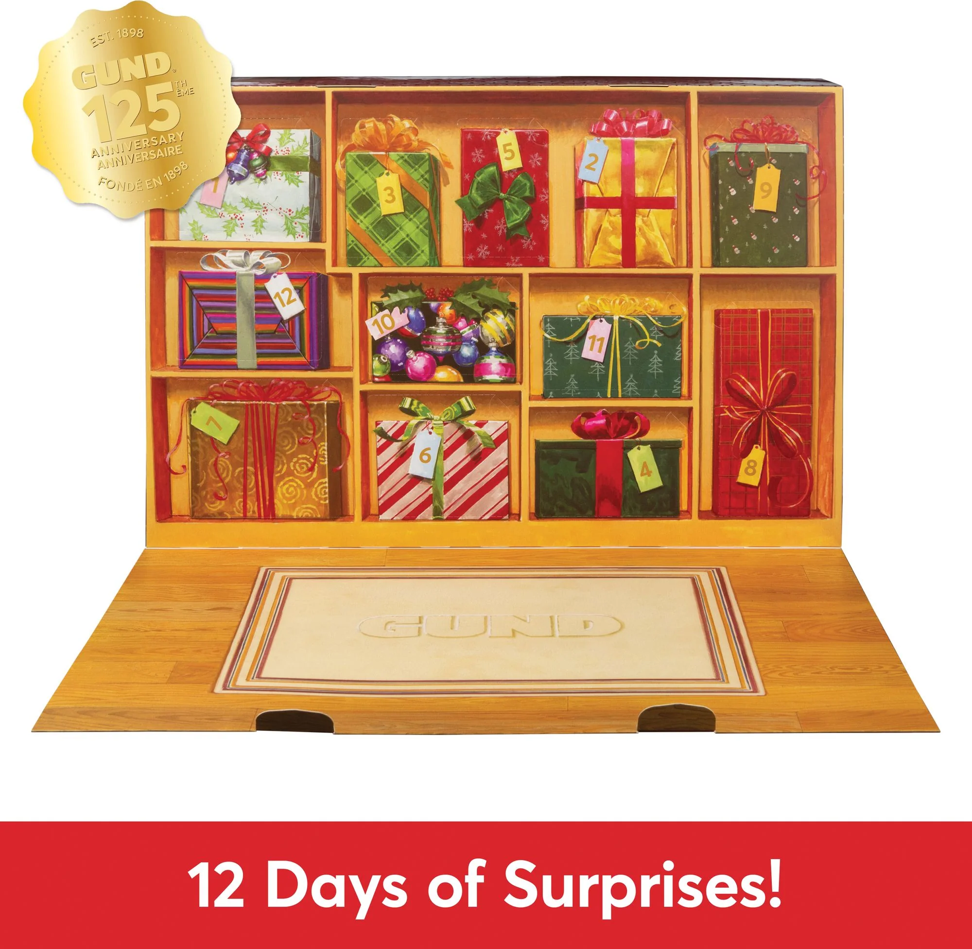 GUND 12 Day Surprise Plush Advent Calendar Holiday Gift for Ages 3 and Up 18 - Image 3
