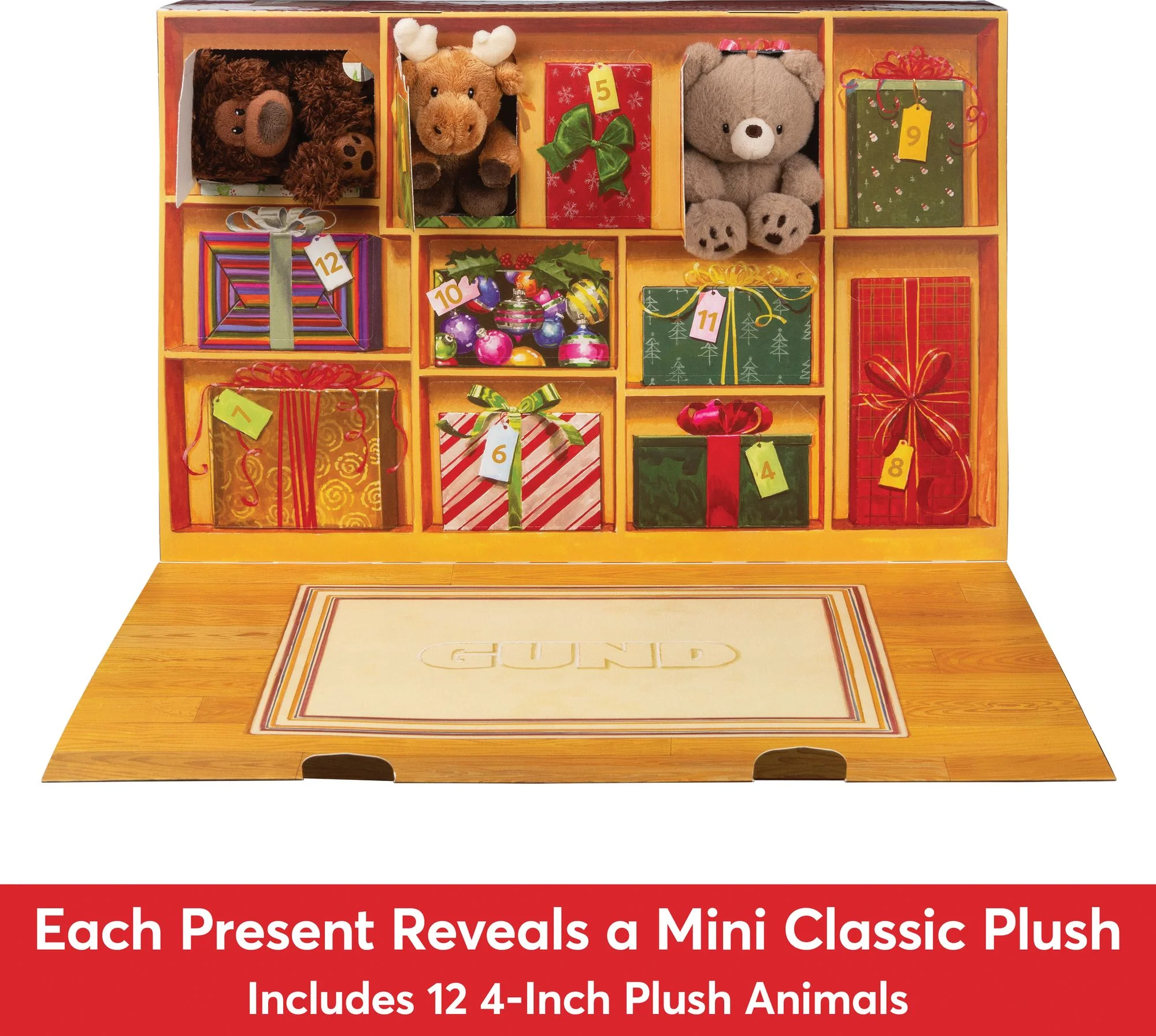 GUND 12 Day Surprise Plush Advent Calendar Holiday Gift for Ages 3 and Up 18 - Image 4