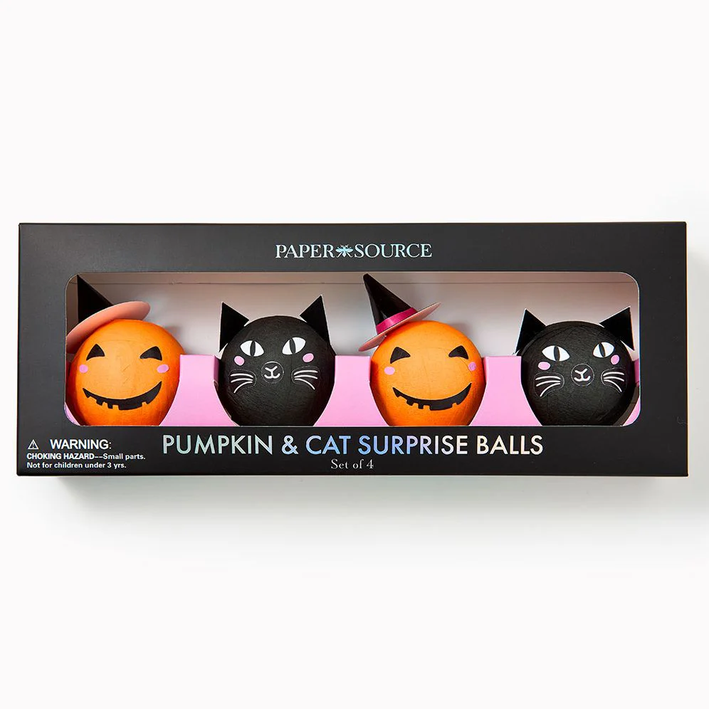 Halloween Cat and Pumpkin Surprise Balls - Image 2