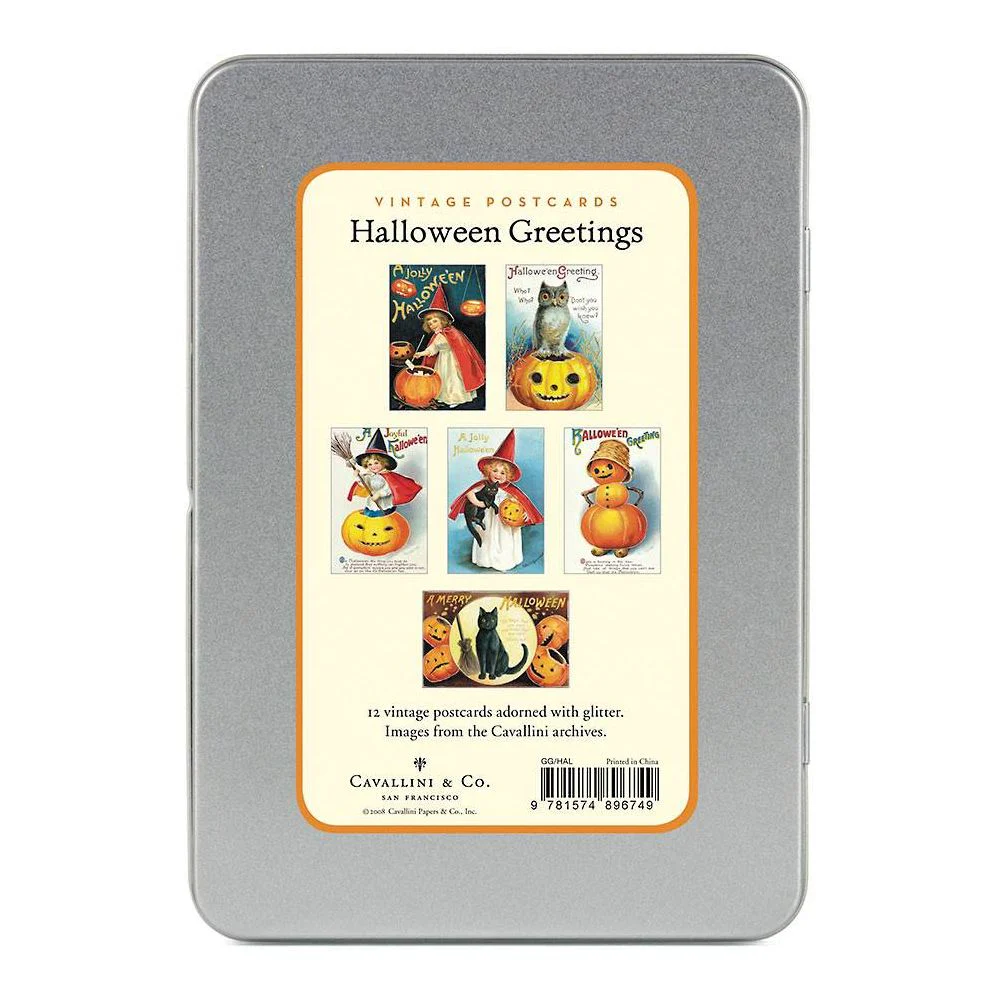 Halloween Glitter Greetings Postcards - Image 2