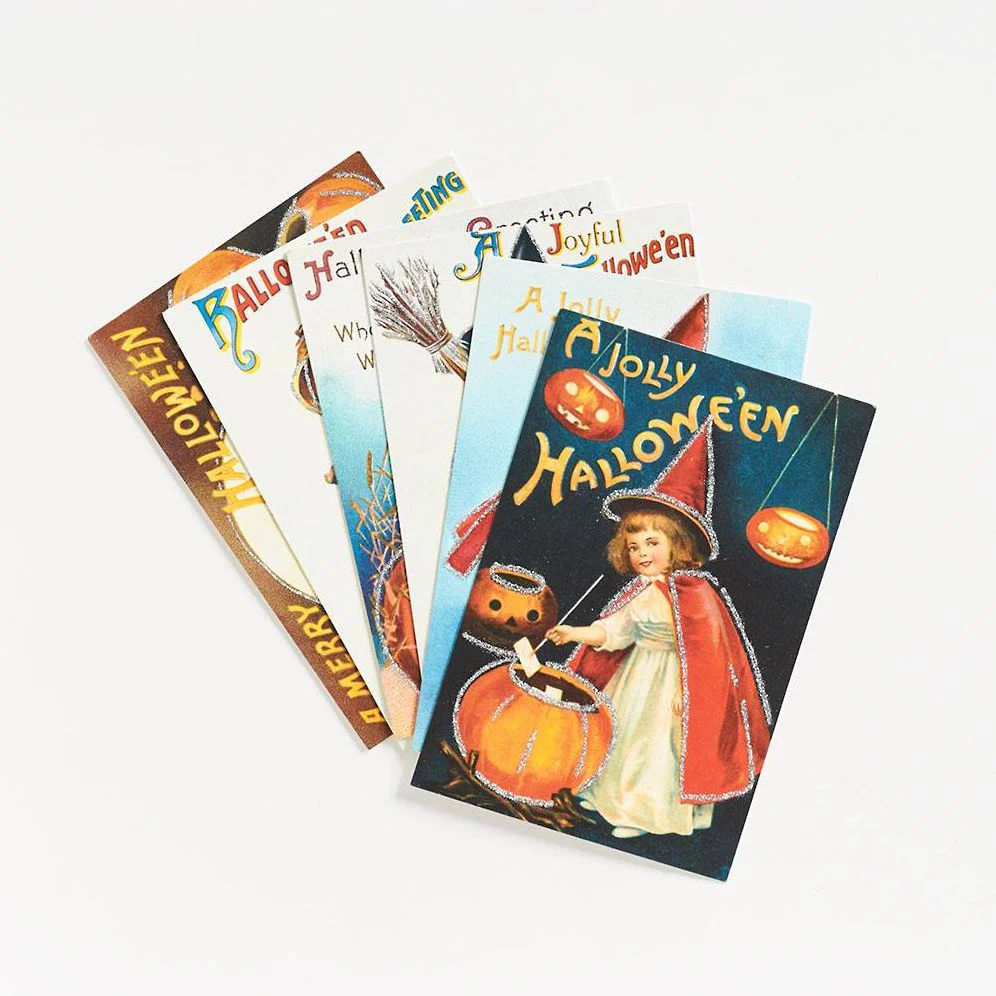 Halloween Glitter Greetings Postcards - Image 3