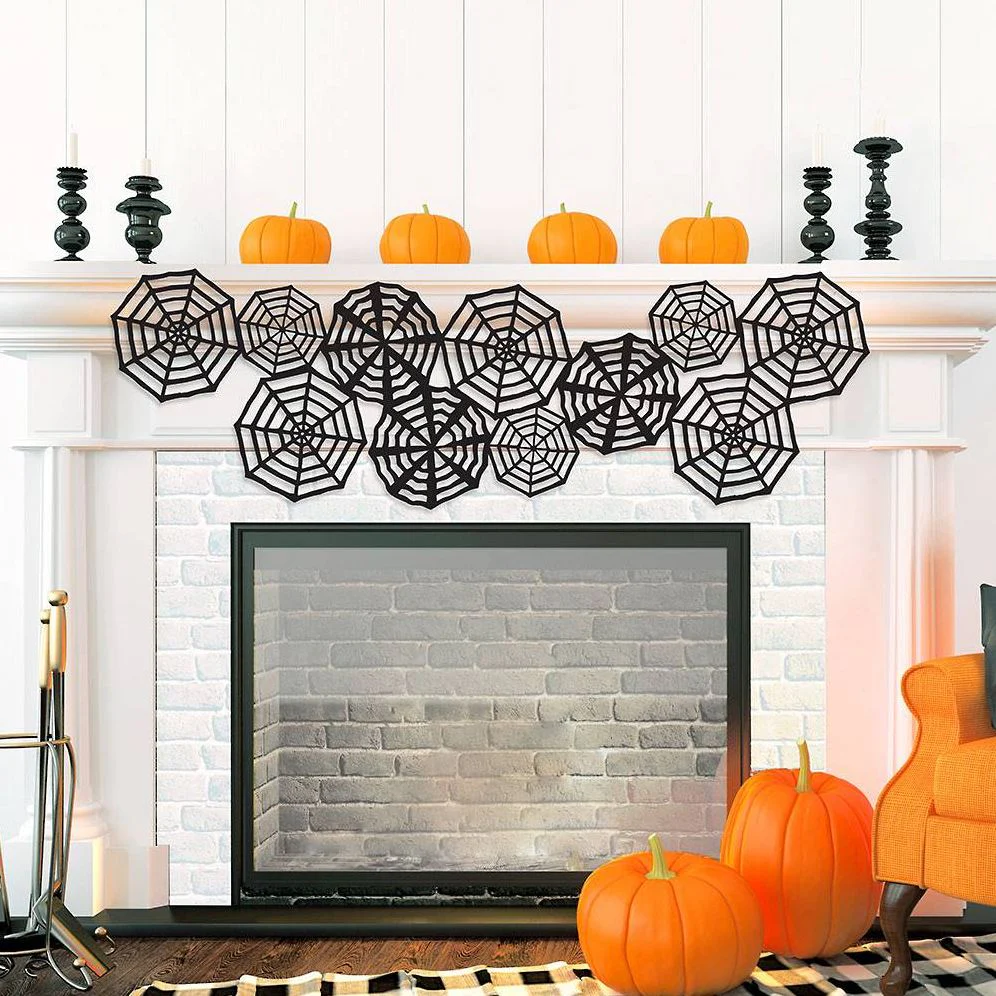 Halloween Spiderweb Decor Kit - Image 2
