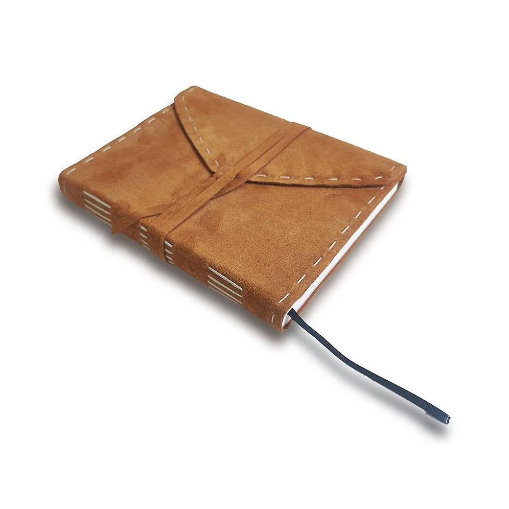 HANDSTITCHE CHESTNUT SUEDE JOURNAL - Image 4