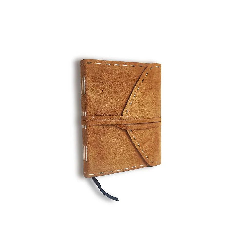 HANDSTITCHE CHESTNUT SUEDE JOURNAL - Image 5