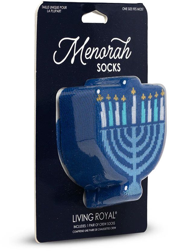 Hanukkah Menorah 3-D Socks - Image 2