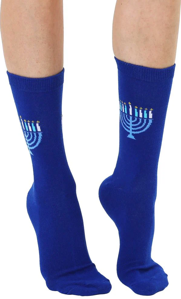 Hanukkah Menorah 3-D Socks - Image 3