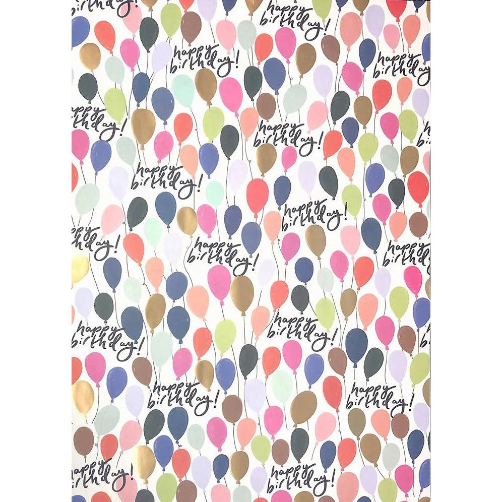 Happy Birthday Ballons Flat Wrap - Image 2