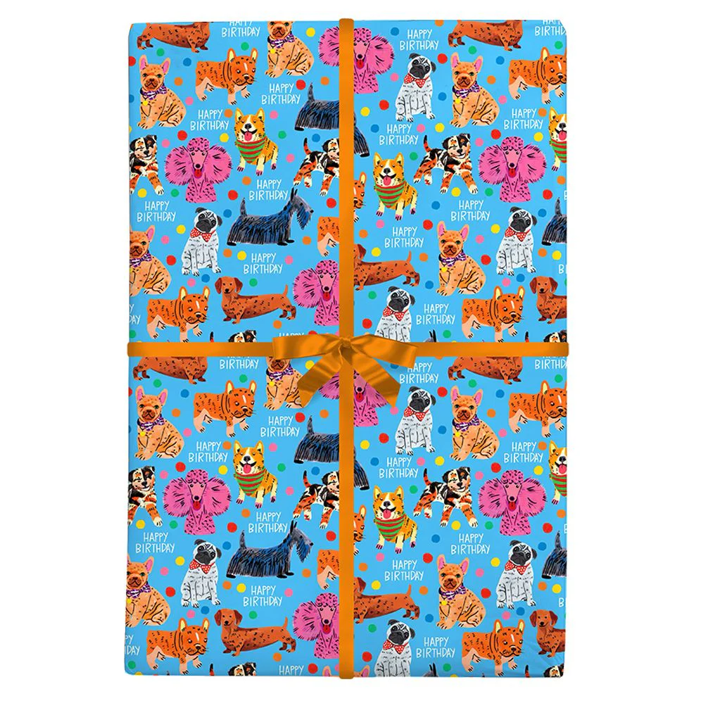 Happy Birthday Dogs Flat Sheet - Image 2