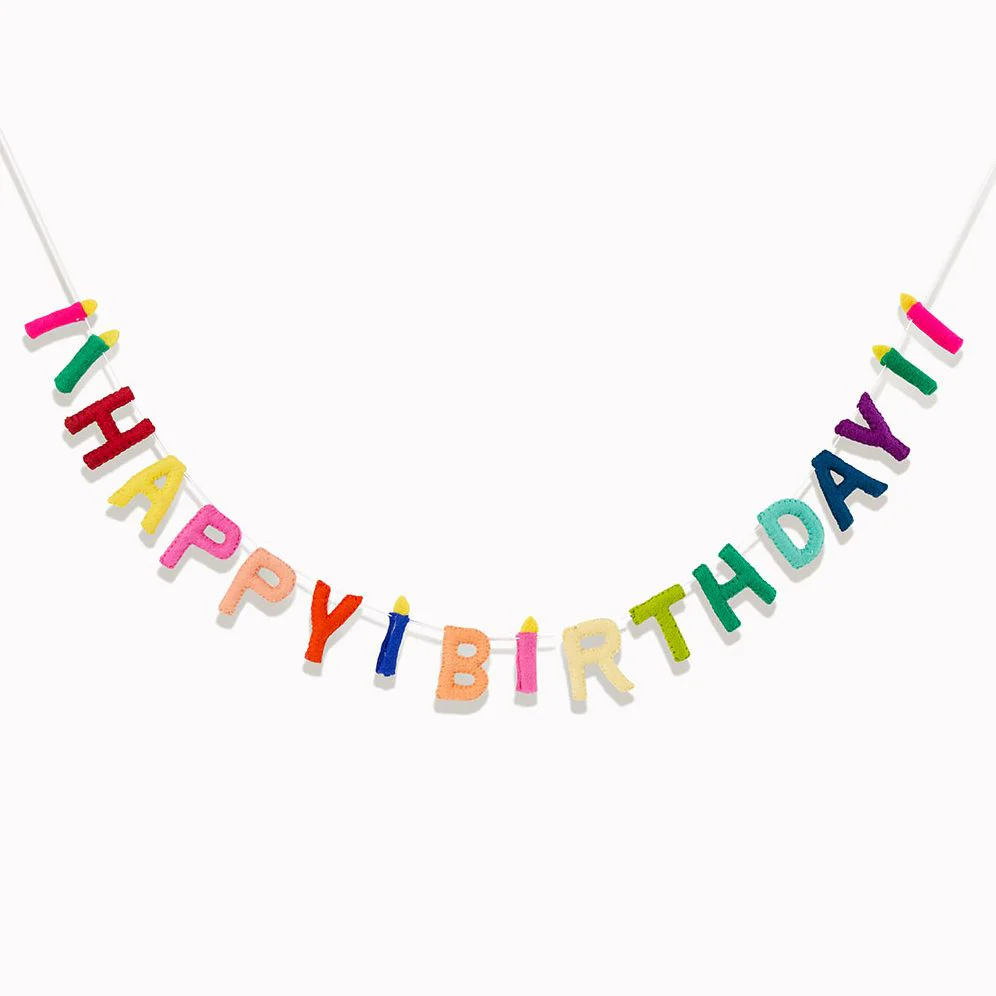 Happy Birthday Felt Garland - Image 2