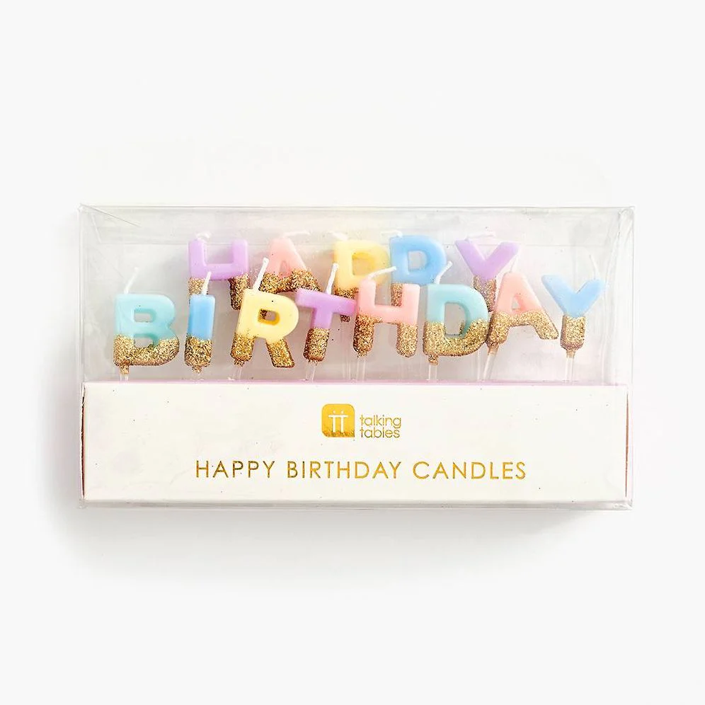 Happy Birthday Glitter Candles - Image 2