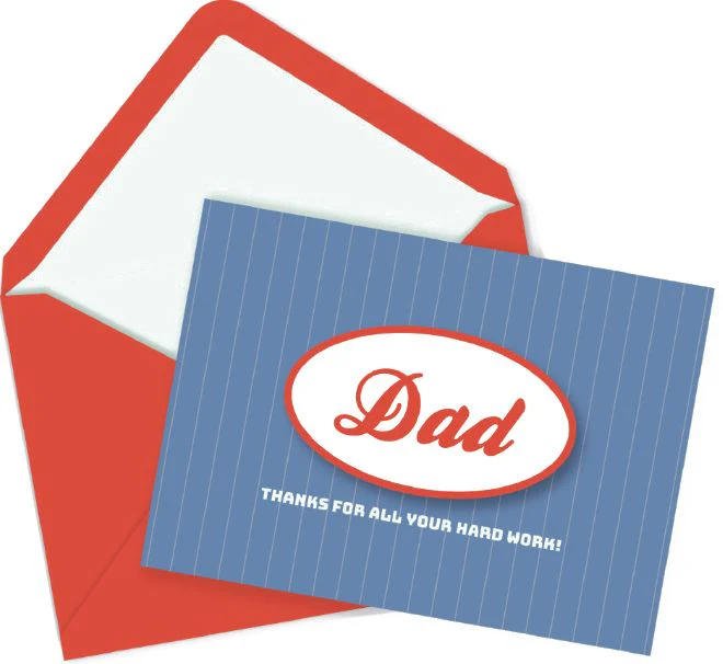 Hard Work Dad Specialty Father's Day Card - Image 2