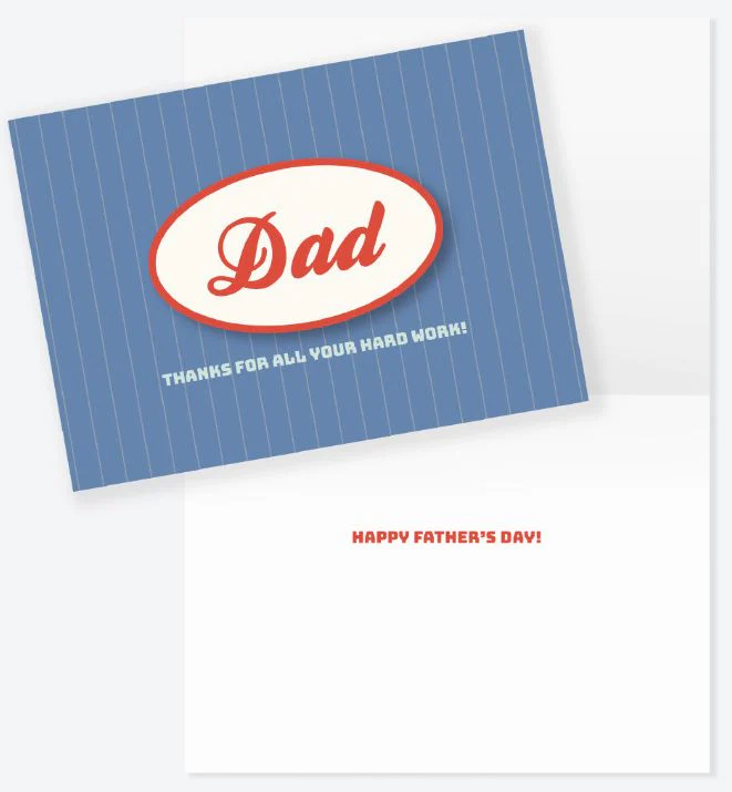 Hard Work Dad Specialty Father's Day Card - Image 3