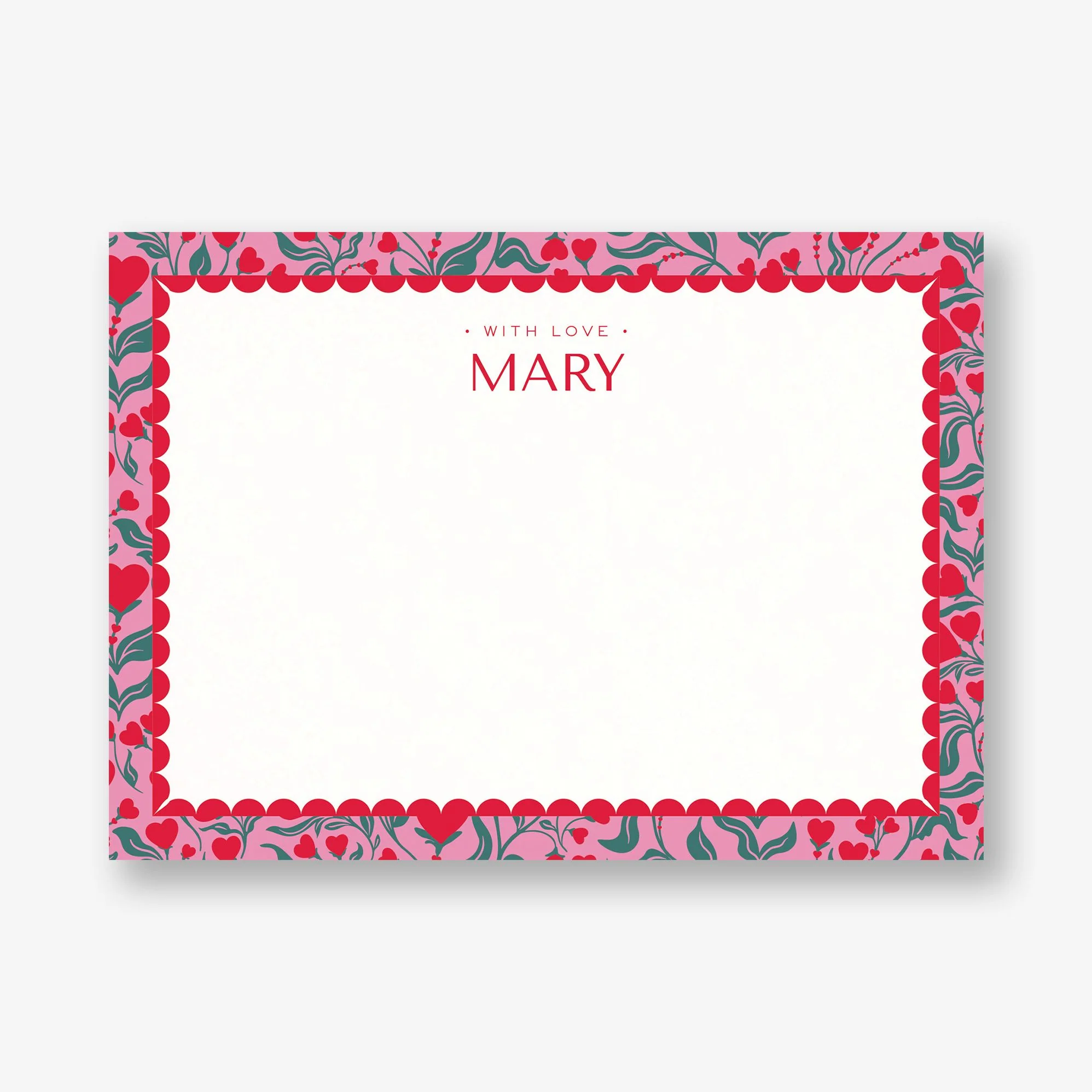 Heart Blooms Stationery