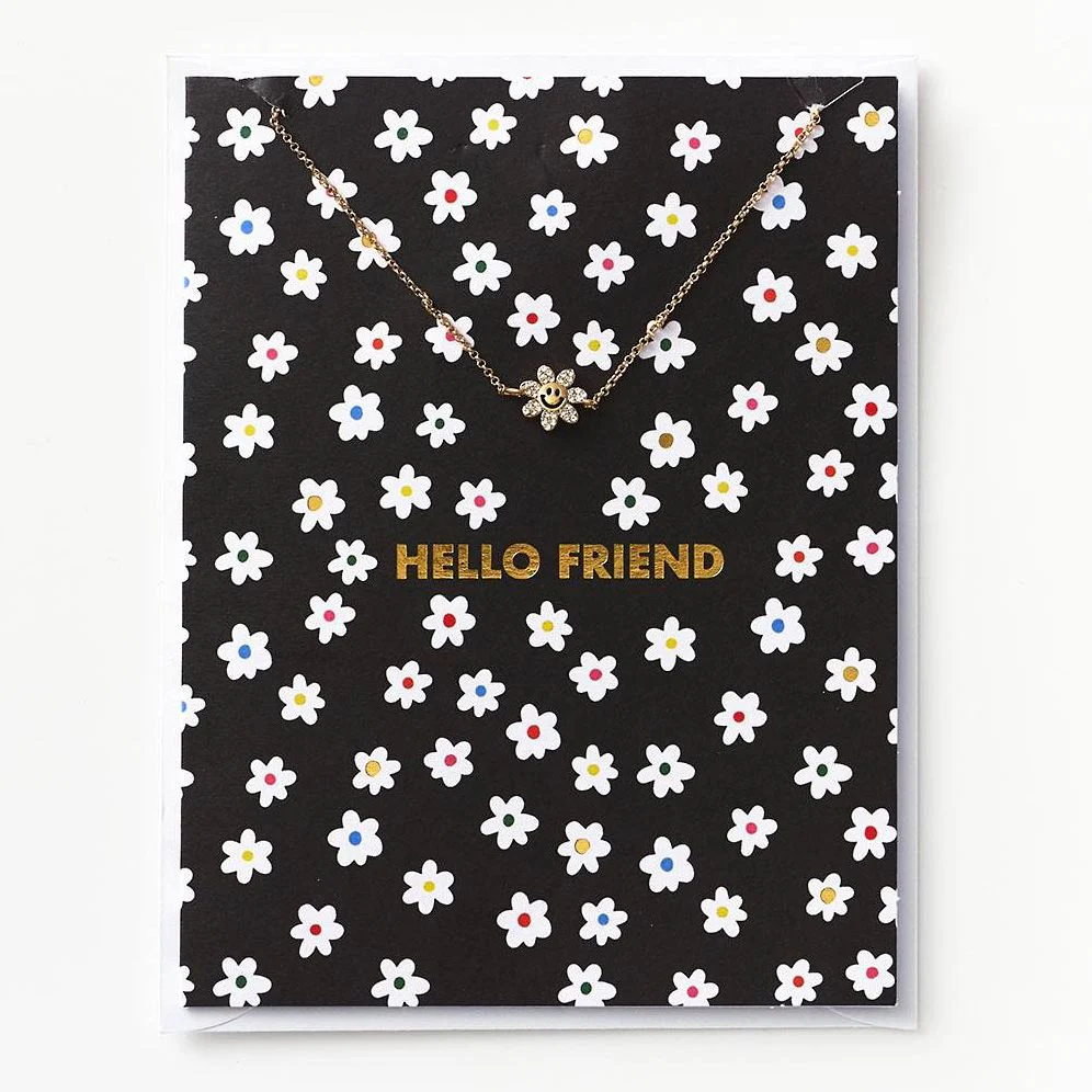 Hello Friend Daisy Bracelet Greeting Card
