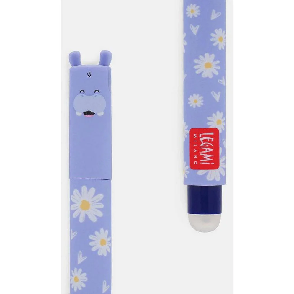 Hippo Erasable Gel Pen - Blue Ink