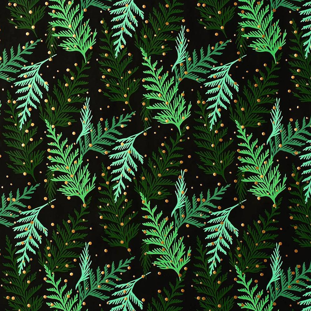 Holiday Cedar Branches Stone Wrapping Paper - Image 2