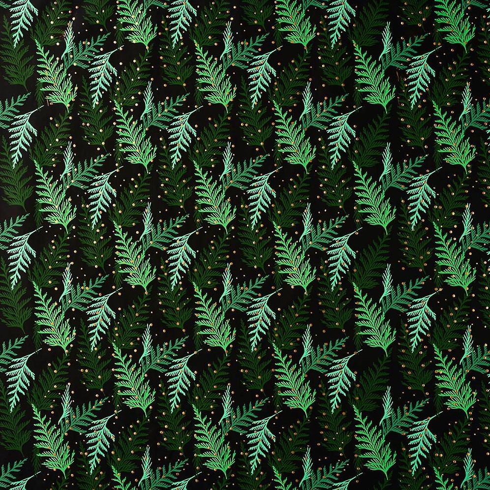 Holiday Cedar Branches Stone Wrapping Paper - Image 3