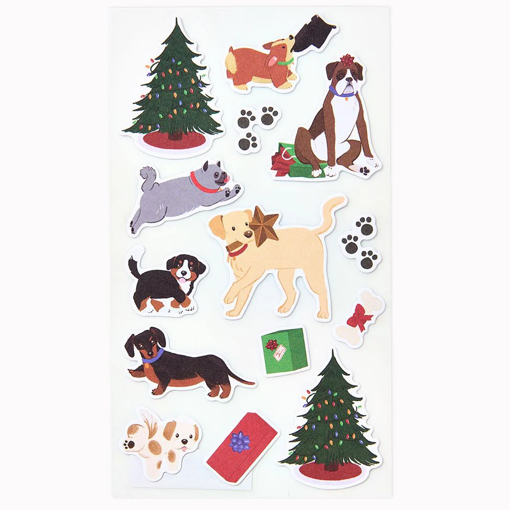 Holiday Dogs Sticker Sheet - Image 2