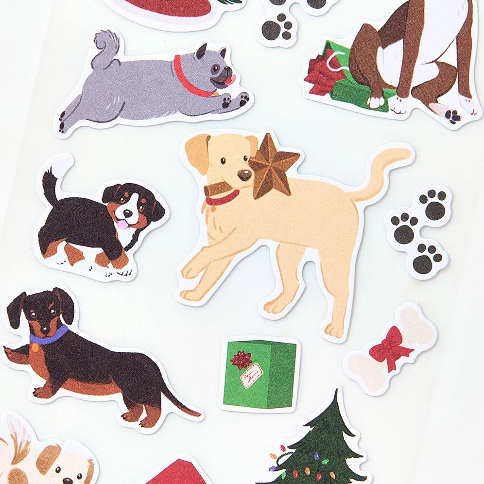 Holiday Dogs Sticker Sheet - Image 3
