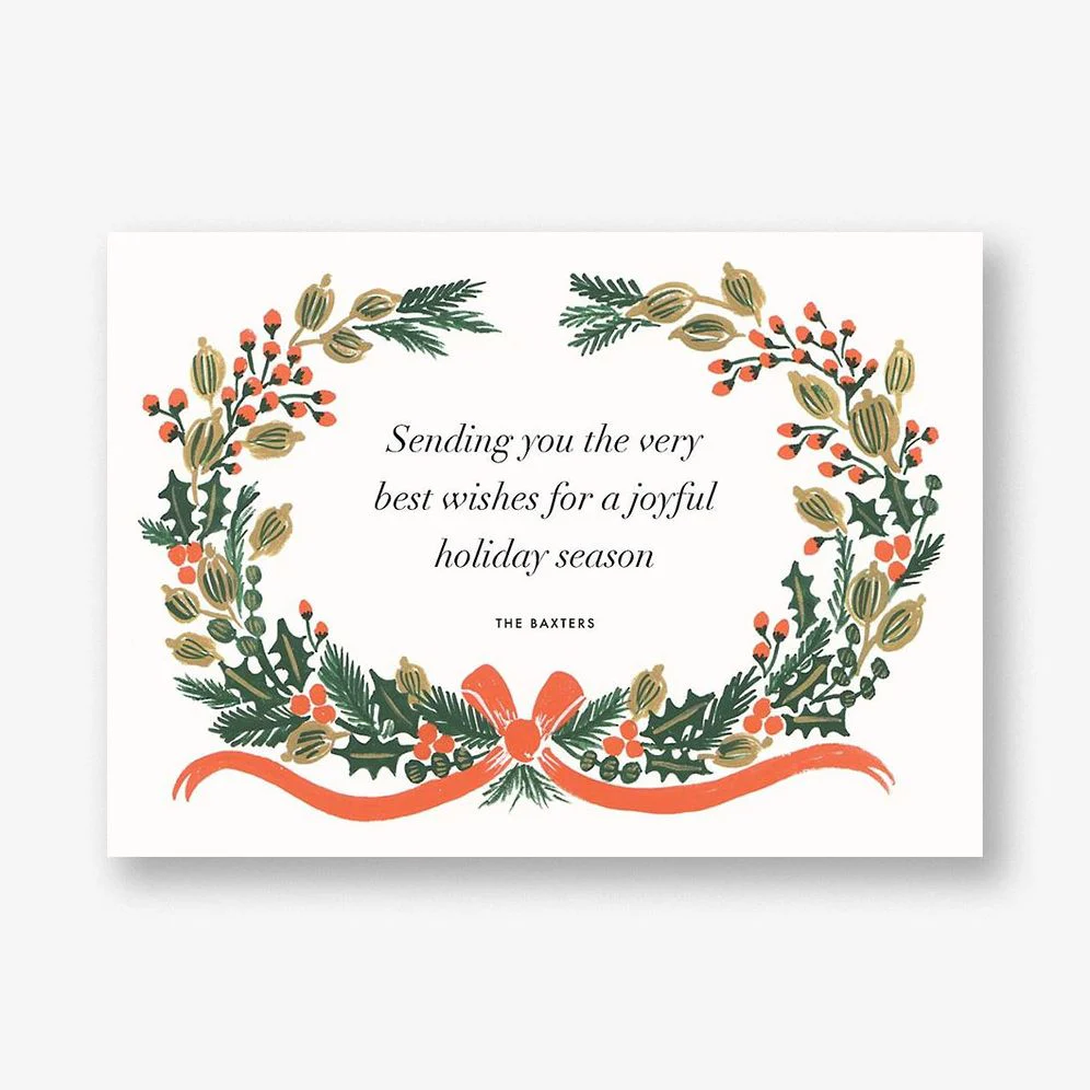 Holiday Greens Photo Card