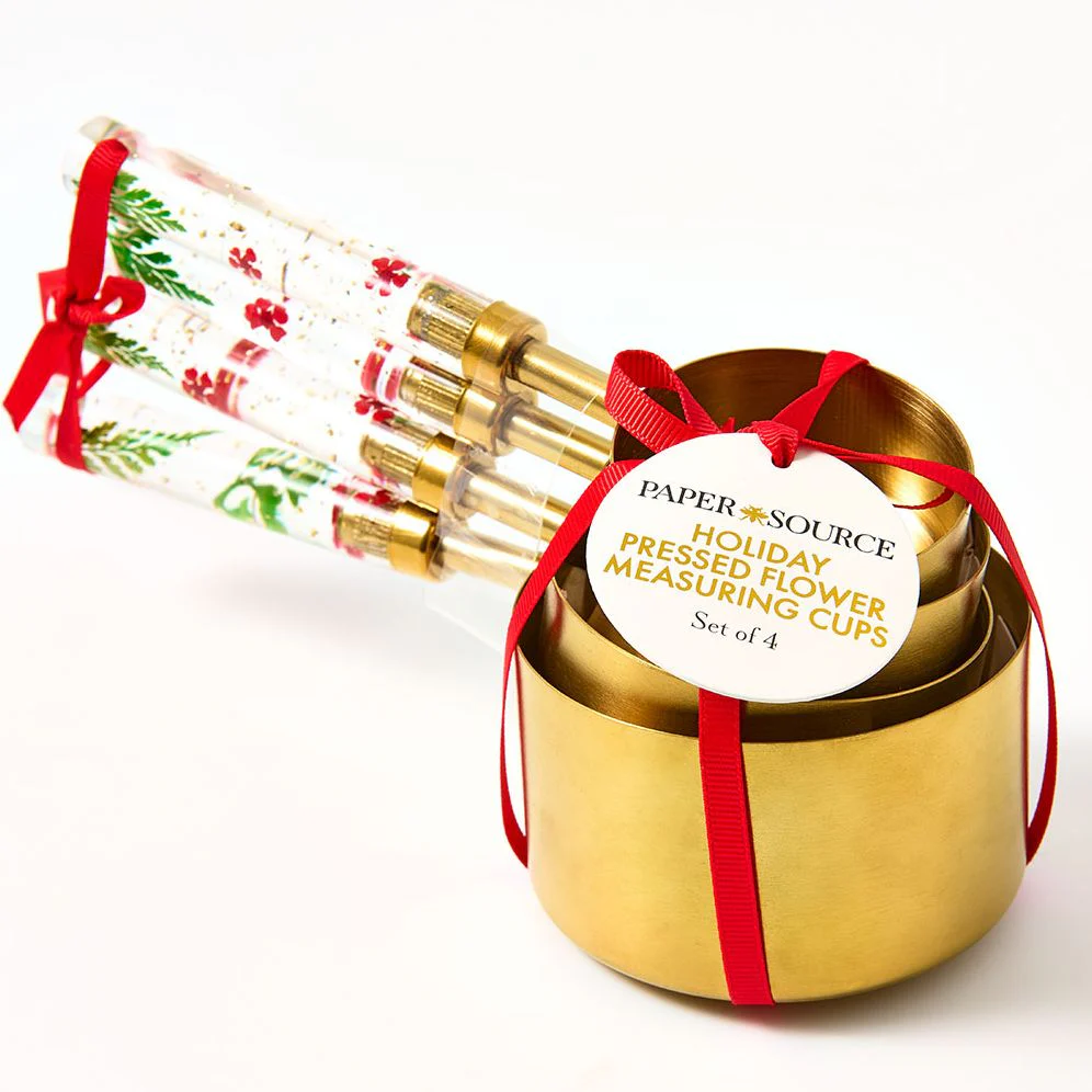 Holiday Pressed Flower Measuring Cups - Image 3