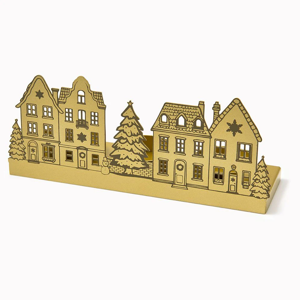 Holiday Village Candle Holder
