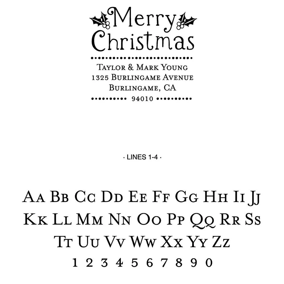 Holly Christmas Custom Stamp and Stamp Tool - Image 2