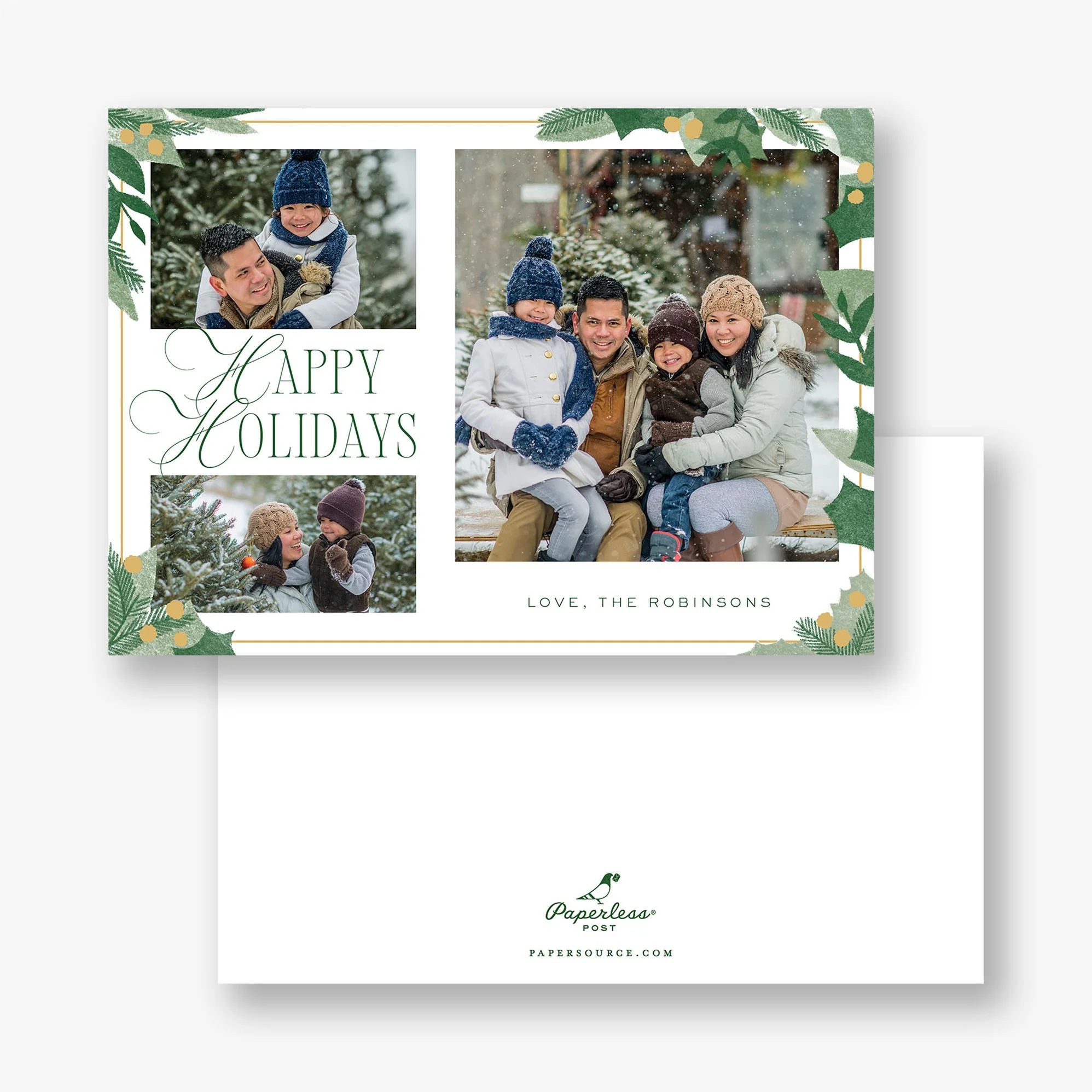 Holly Holiday Photo Card - Image 3