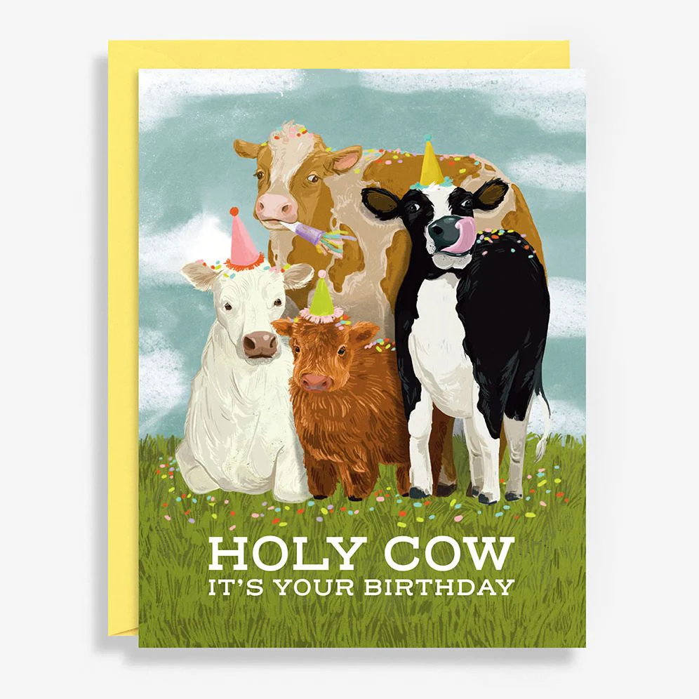 Holy Cow Birthday Card