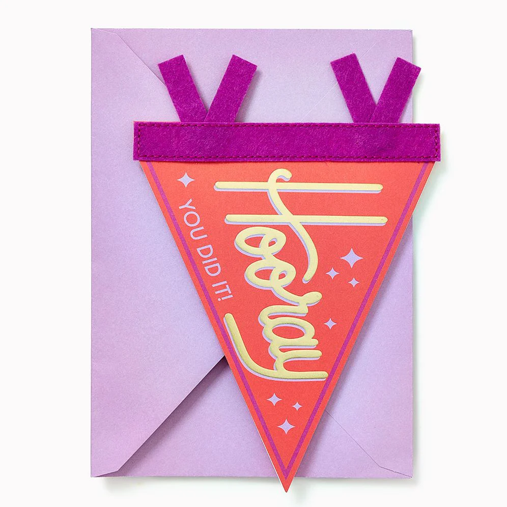 Hooray You Did It Embellished Congratulations Card - Image 2