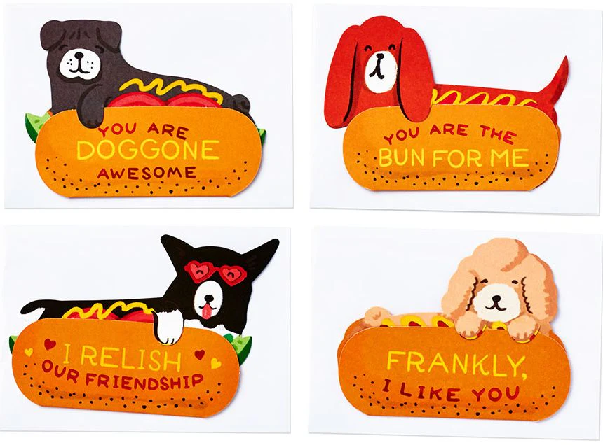 Hot Dogs Classroom Valentine CardSet - Image 2
