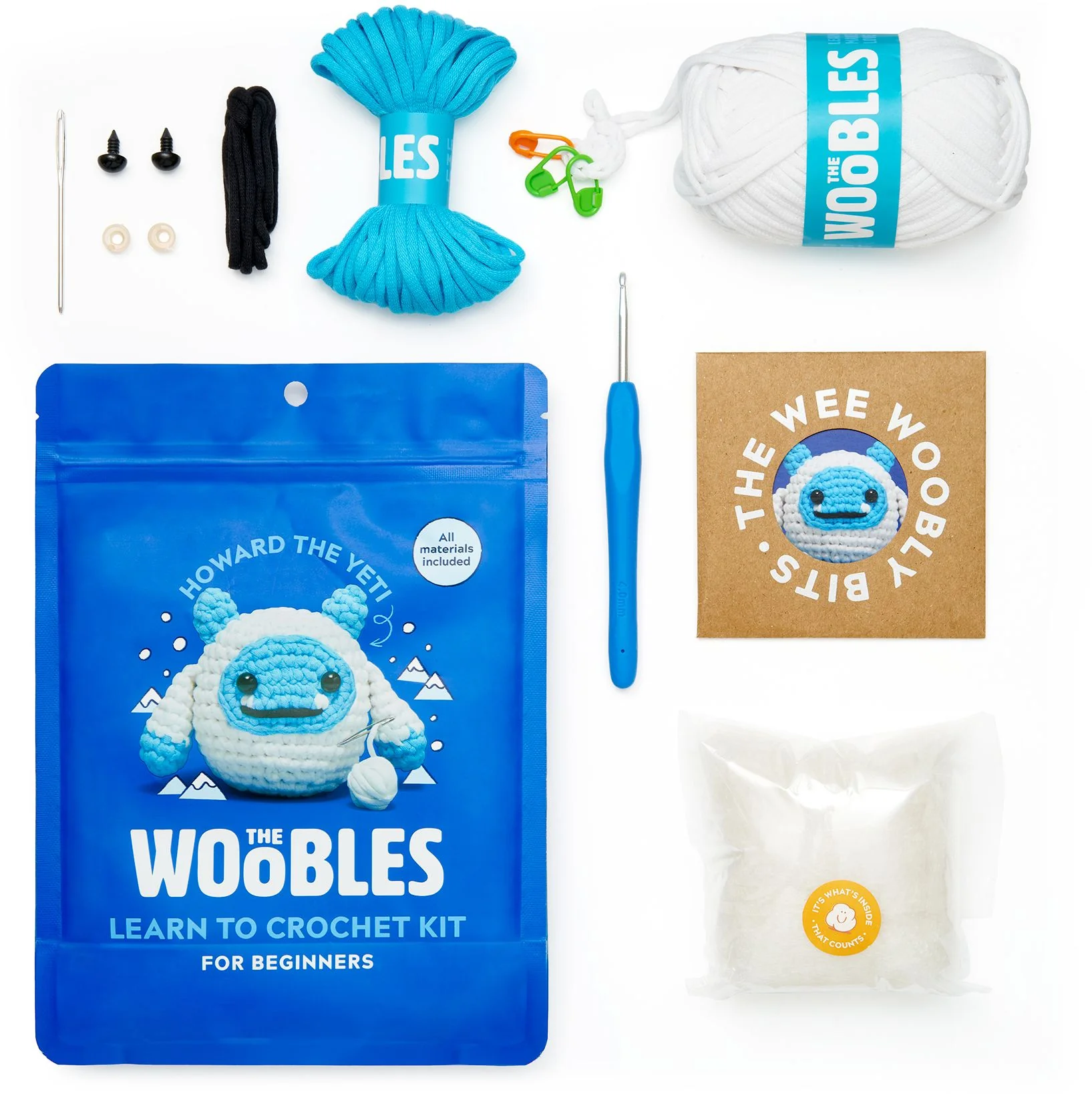 Howard the Yeti, The Woobles Beginner Crochet Kit - Image 5