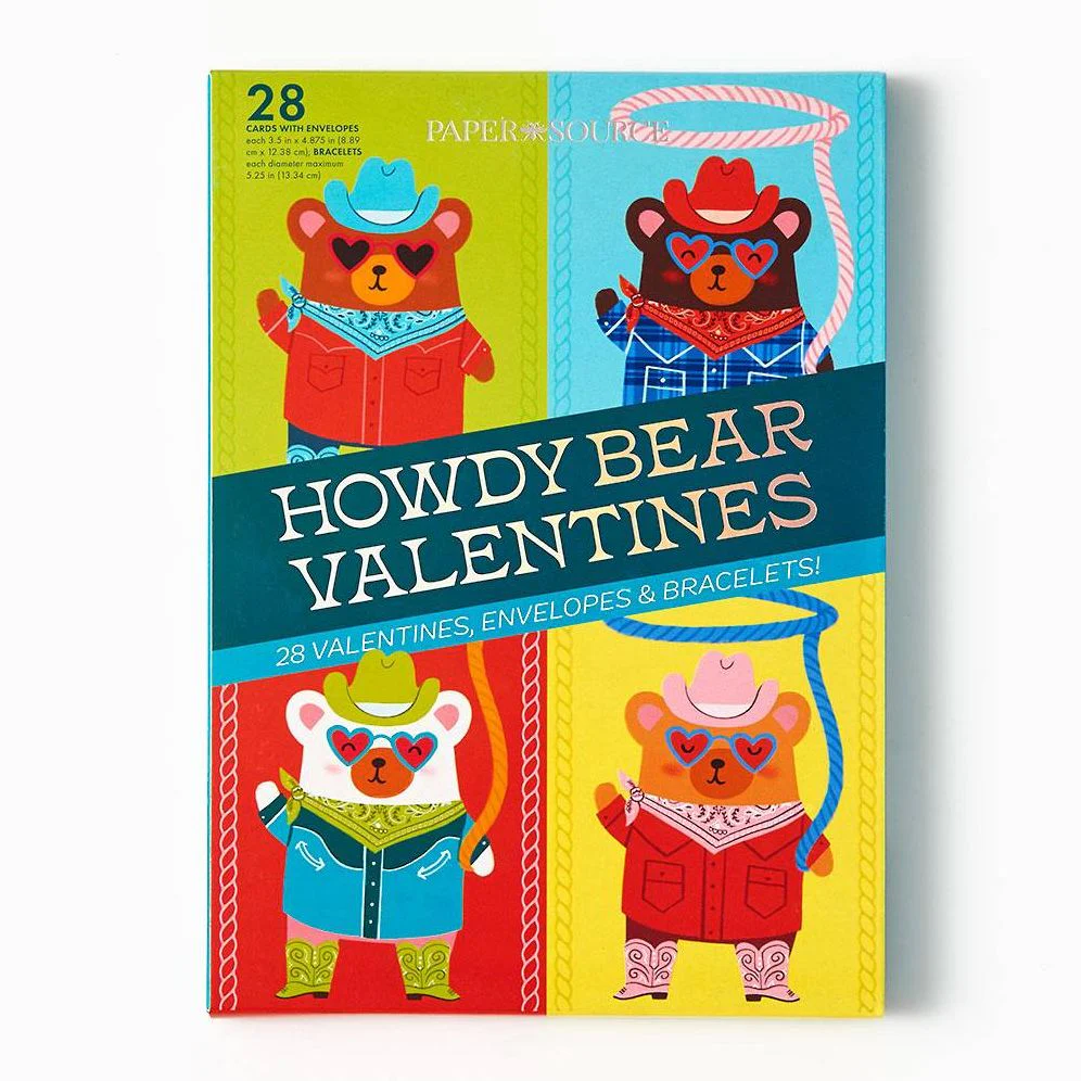 Howdy Bear Classroom Valentine Card Set - Image 3